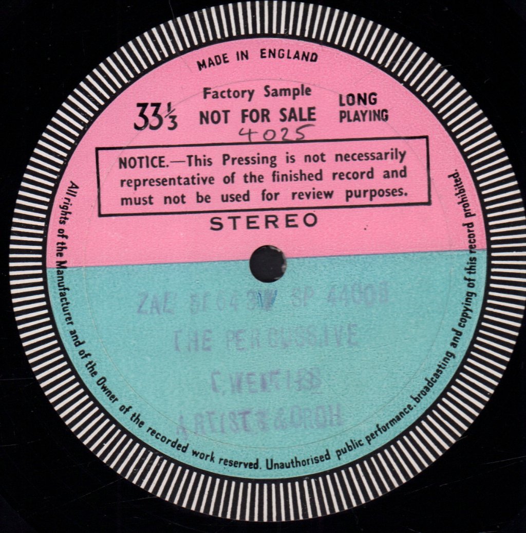 Eric Rogers Chorale And Orchestra - Percussive Twenties - Lp