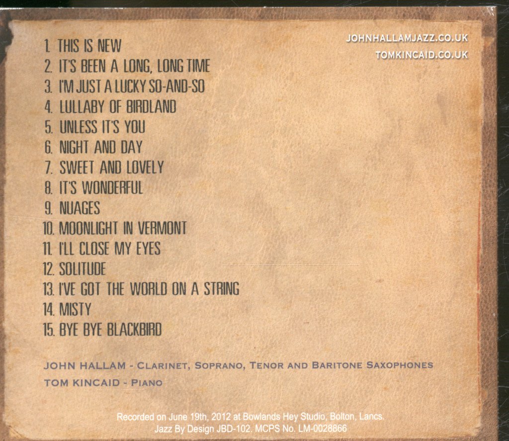 John Hallam, Tom Kincaid - This Is New - Cd