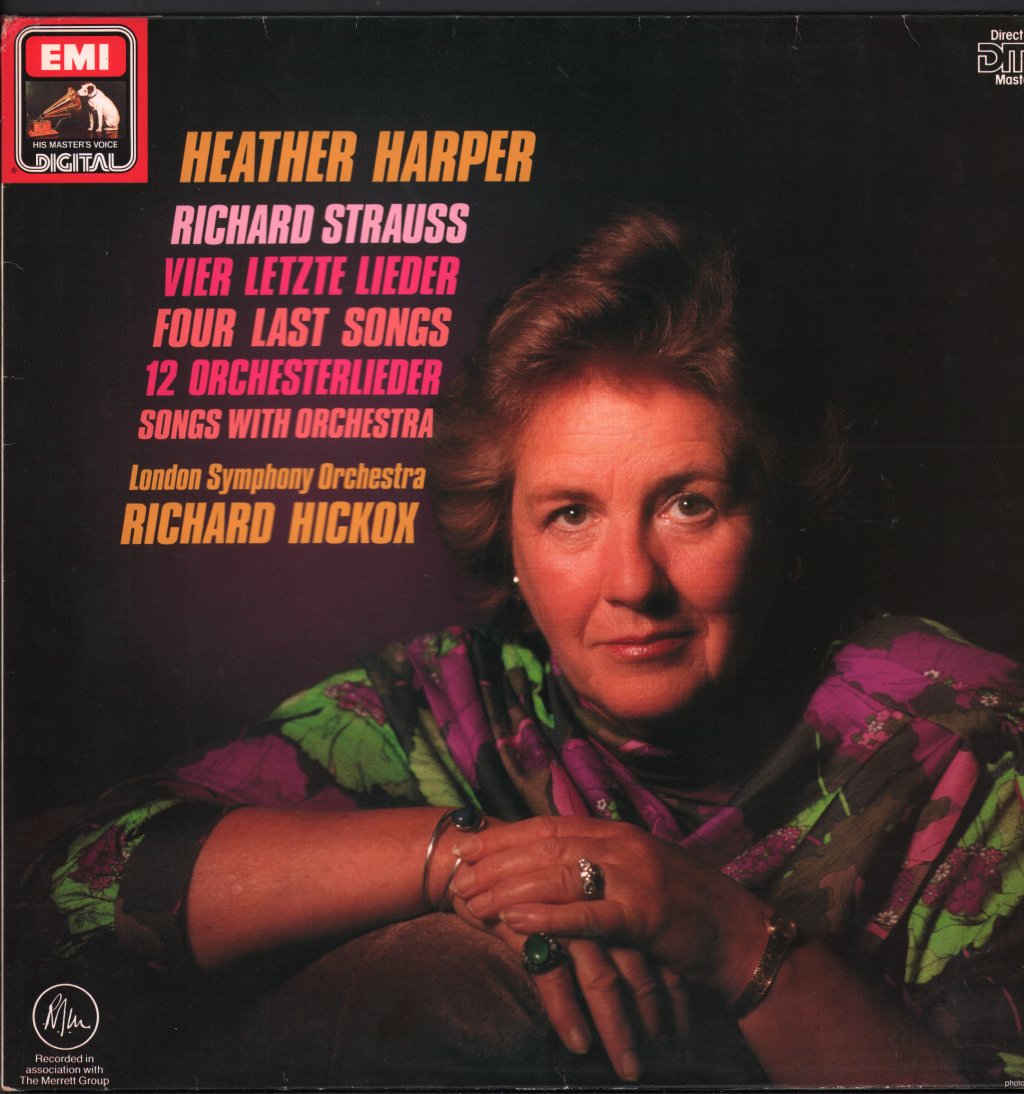 Heather Harper / Richard Hickox / London Symphony Orchestra - Vier Letzte Lieder/Four Last Songs, 12 Orchesterlieder/Songs With Orchestra - Lp