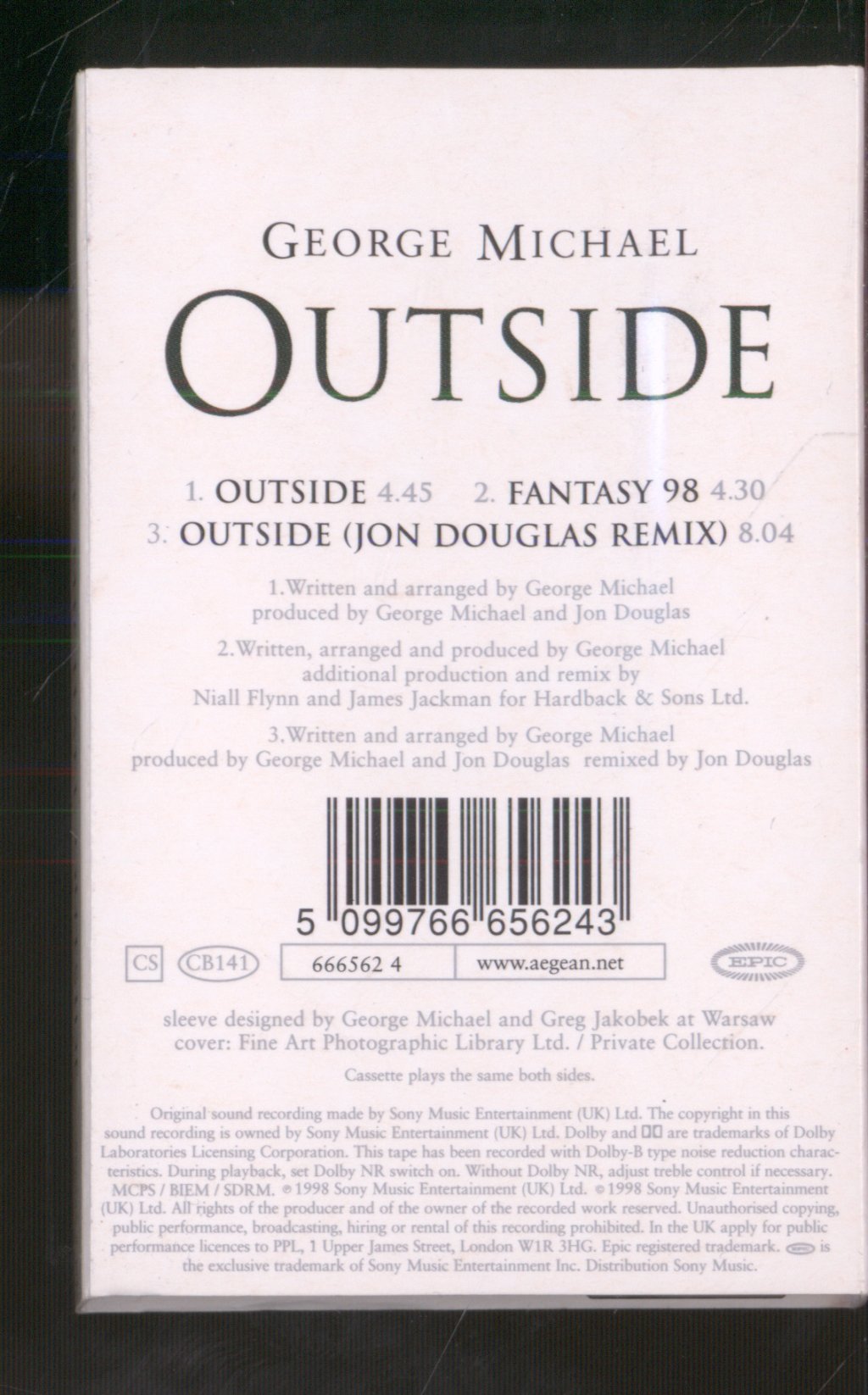 George Michael - Outside - Cassette
