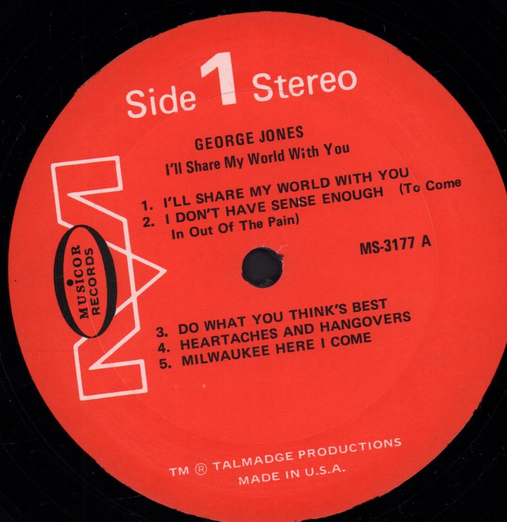 George Jones - I'll Share My World With You - Lp