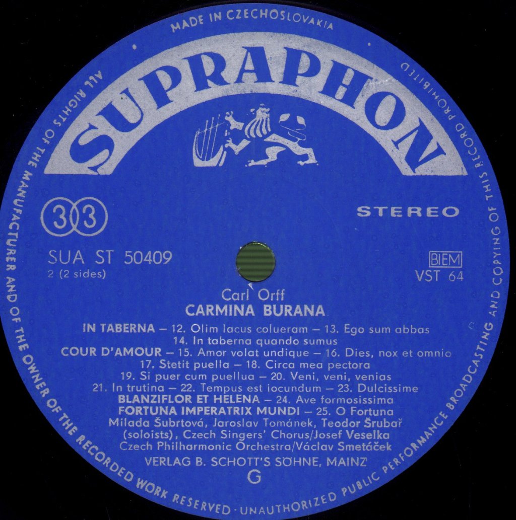 Carl Orff - Carmina Burana - Lp