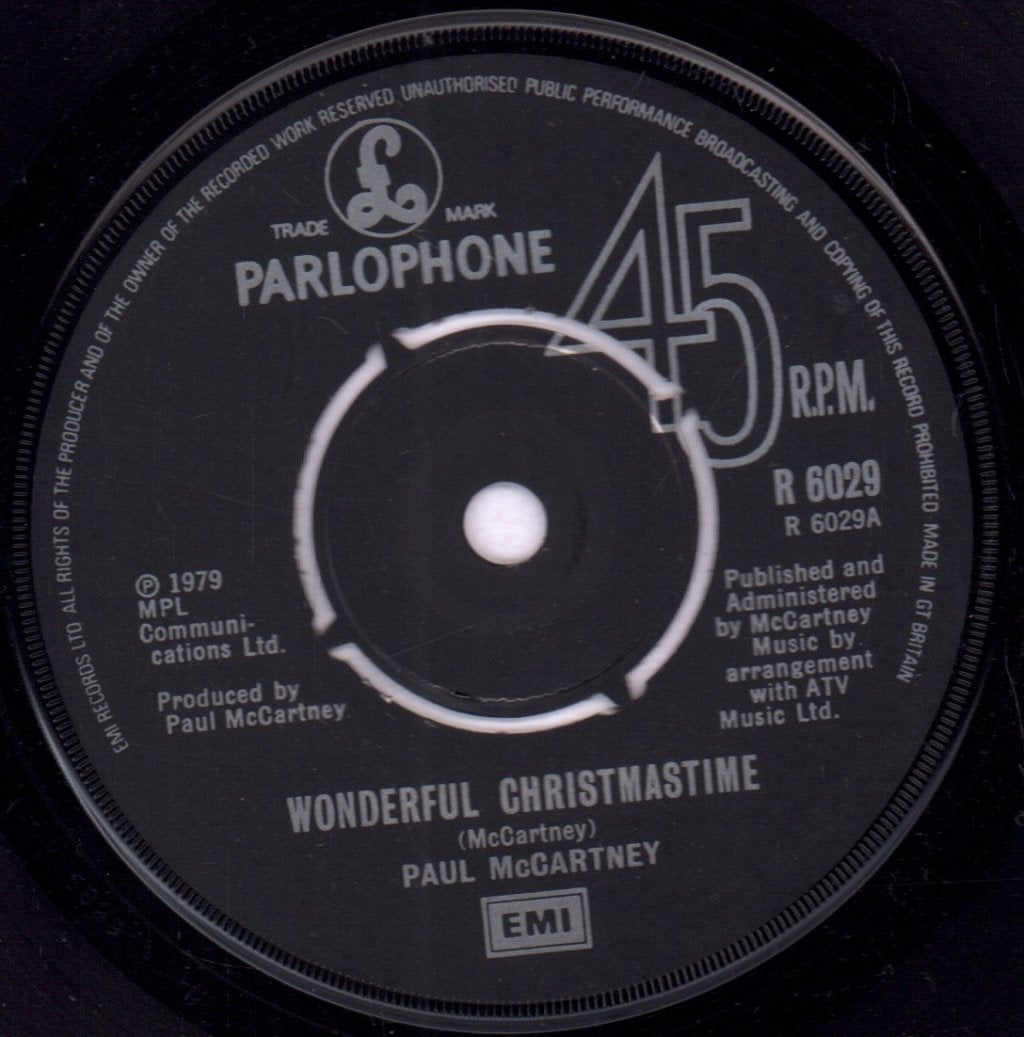 Paul McCartney - Wonderful Christmastime - 7 Inch
