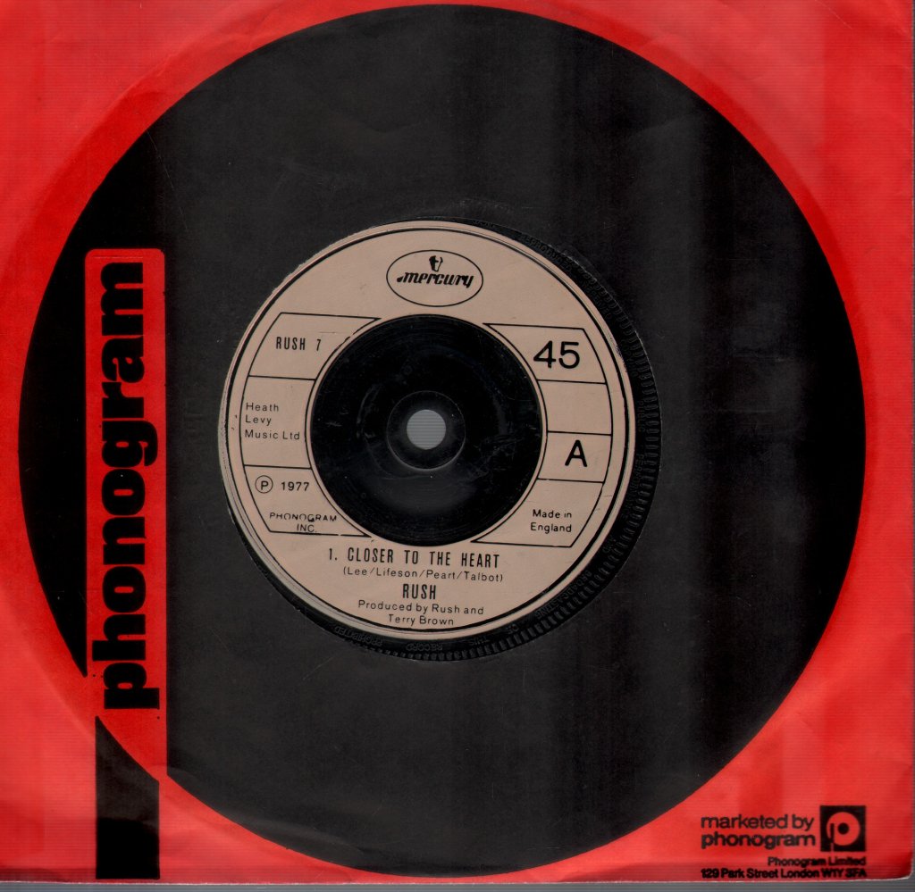 Rush - Closer To The Heart - 7 Inch