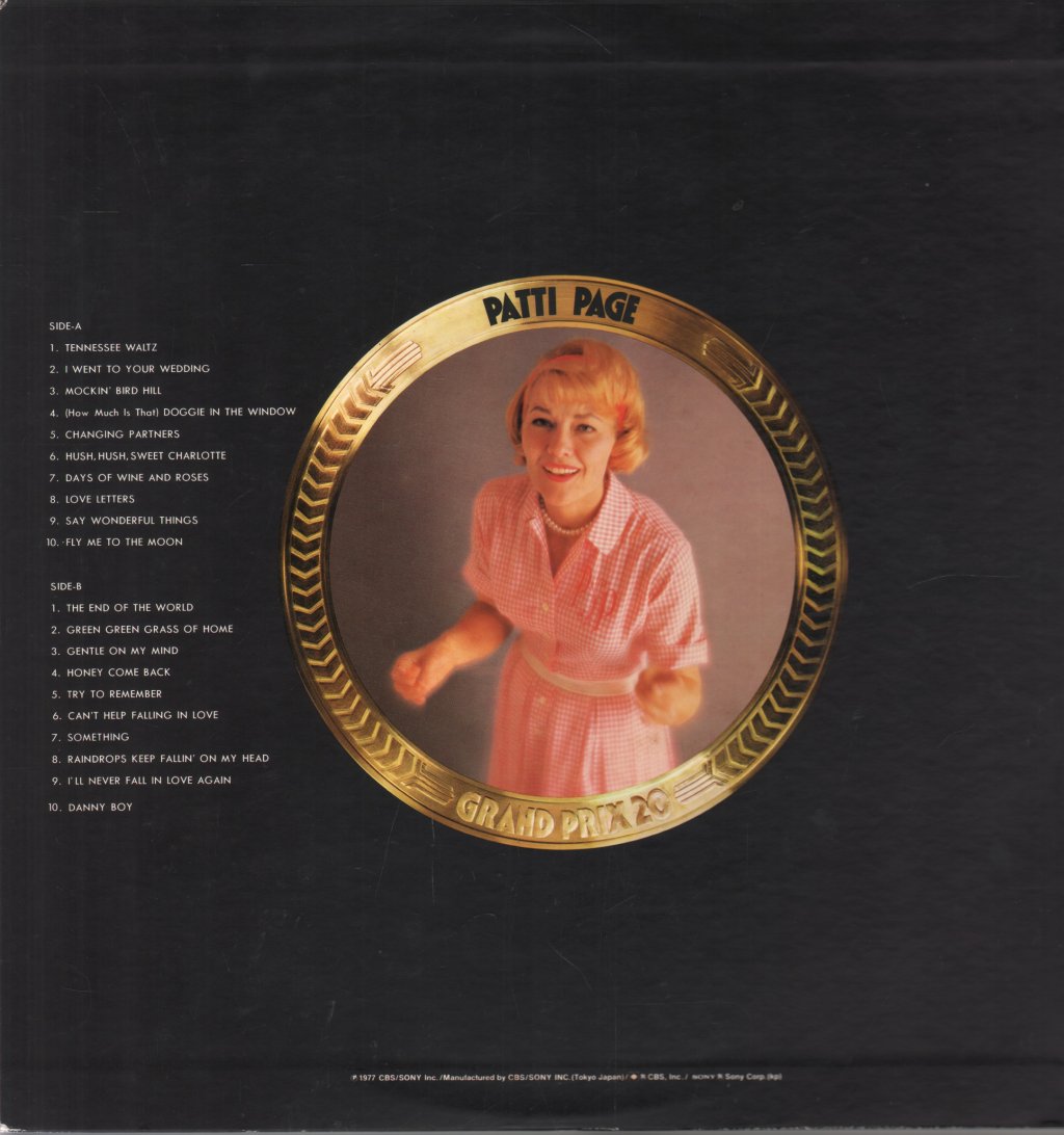 Patti Page - Grand Prix 20 - Lp