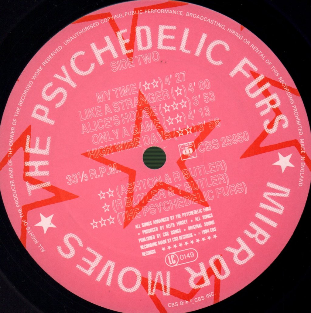 Psychedelic Furs - Mirror Moves - Lp