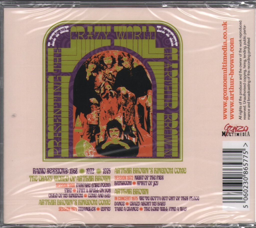 Arthur Brown - Legendary Gigs Volume 1 - Double Cd