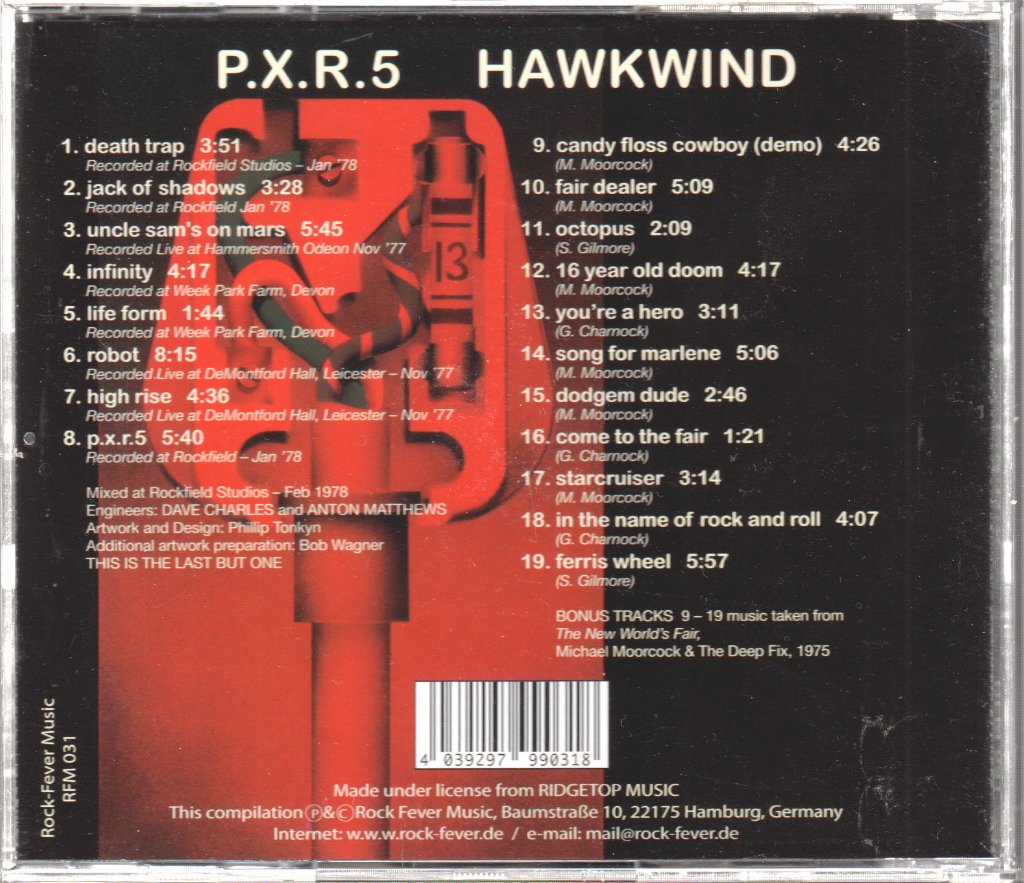 Hawkwind - P.X.R.5 - Cd