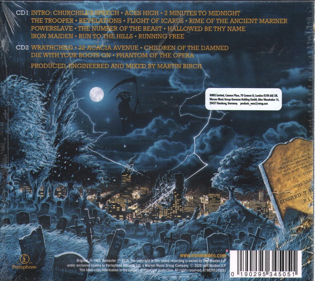 Iron Maiden - Live After Death - Cd Set