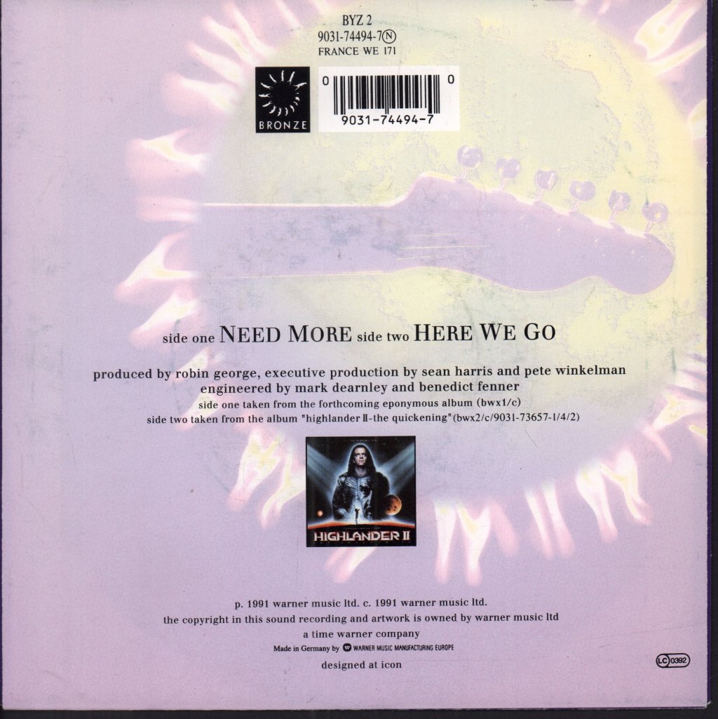 Notorious - Need More - 7 Inch