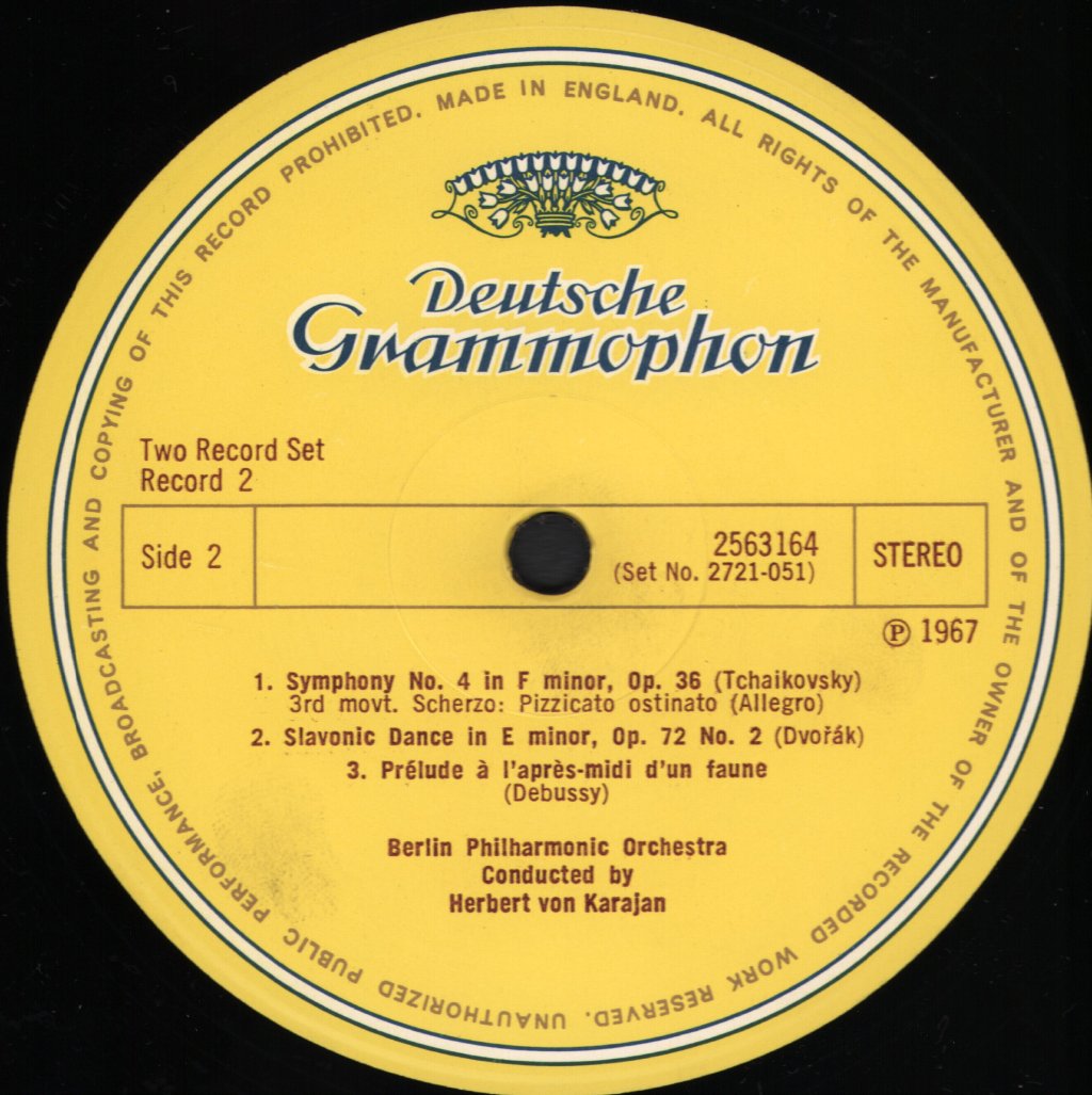 Herbert Von Karajan / Berlin Philharmonic Orchestra - Herbert Von Karajan Conducting The Berlin Philharmonic Orchestra - Double Lp