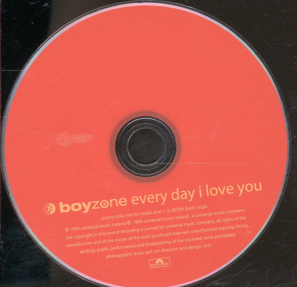 Boyzone (Boy Band) - Every Day I Love You - Cd