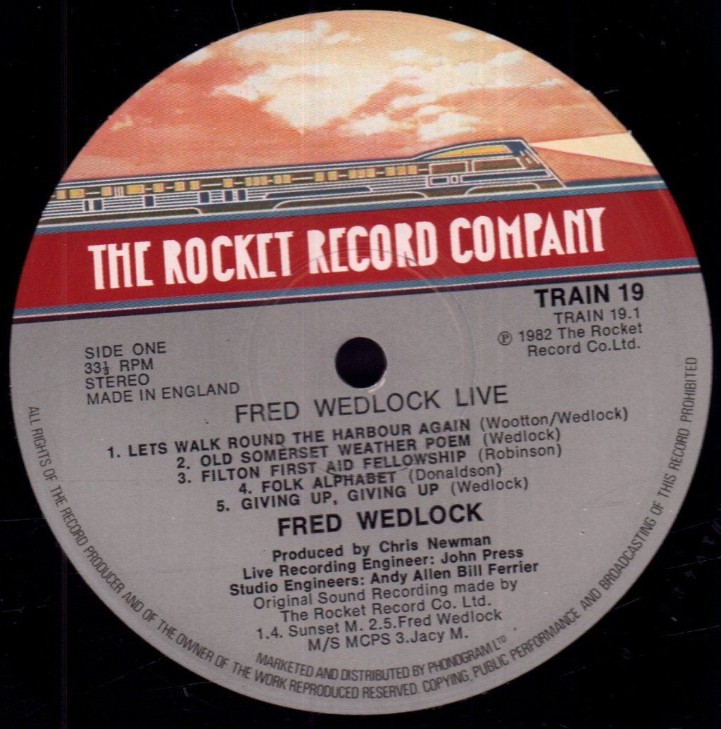 Fred Wedlock And Chris Newman - Live - Lp