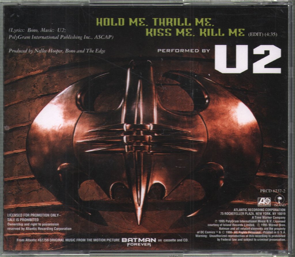 U2 - Hold Me, Thrill Me, Kiss Me, Kill Me - Cd