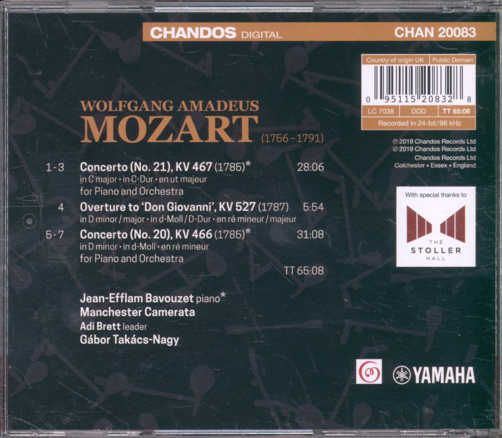 Jean-Efflam Bavouzet, The Manchester Camerata, Gábor Takács-Nagy - Mozart - Piano Concertos, Vol. 4 - Cd