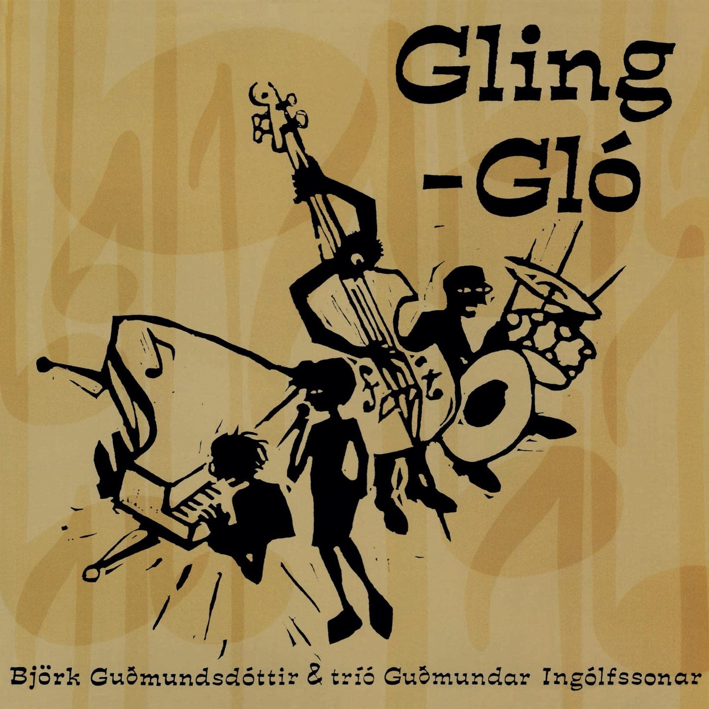 Björk Guðmundsdóttir & Tríó Guðmundar Ingólfssonar - Gling-Glo - Lp