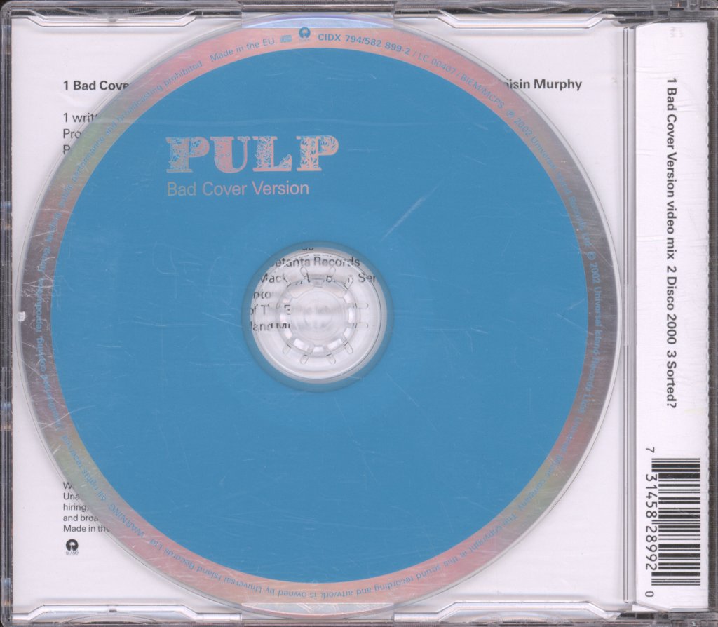 Pulp - Bad Cover Version - Cd