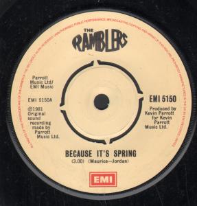 Ramblers (Uk Group) - Because It's Spring - 7 Inch