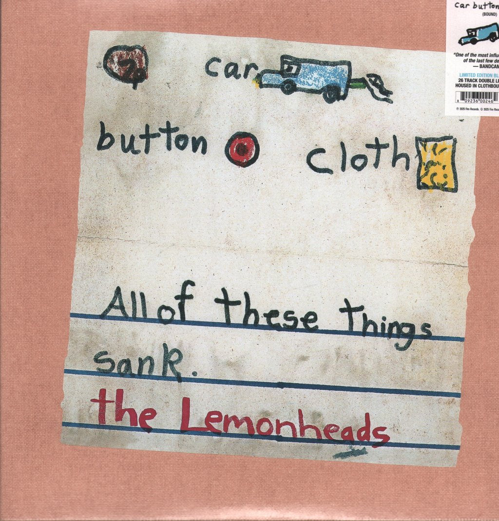 Lemonheads - Car Button Cloth (Deluxe Expanded Clothbound Edition) - Double Lp