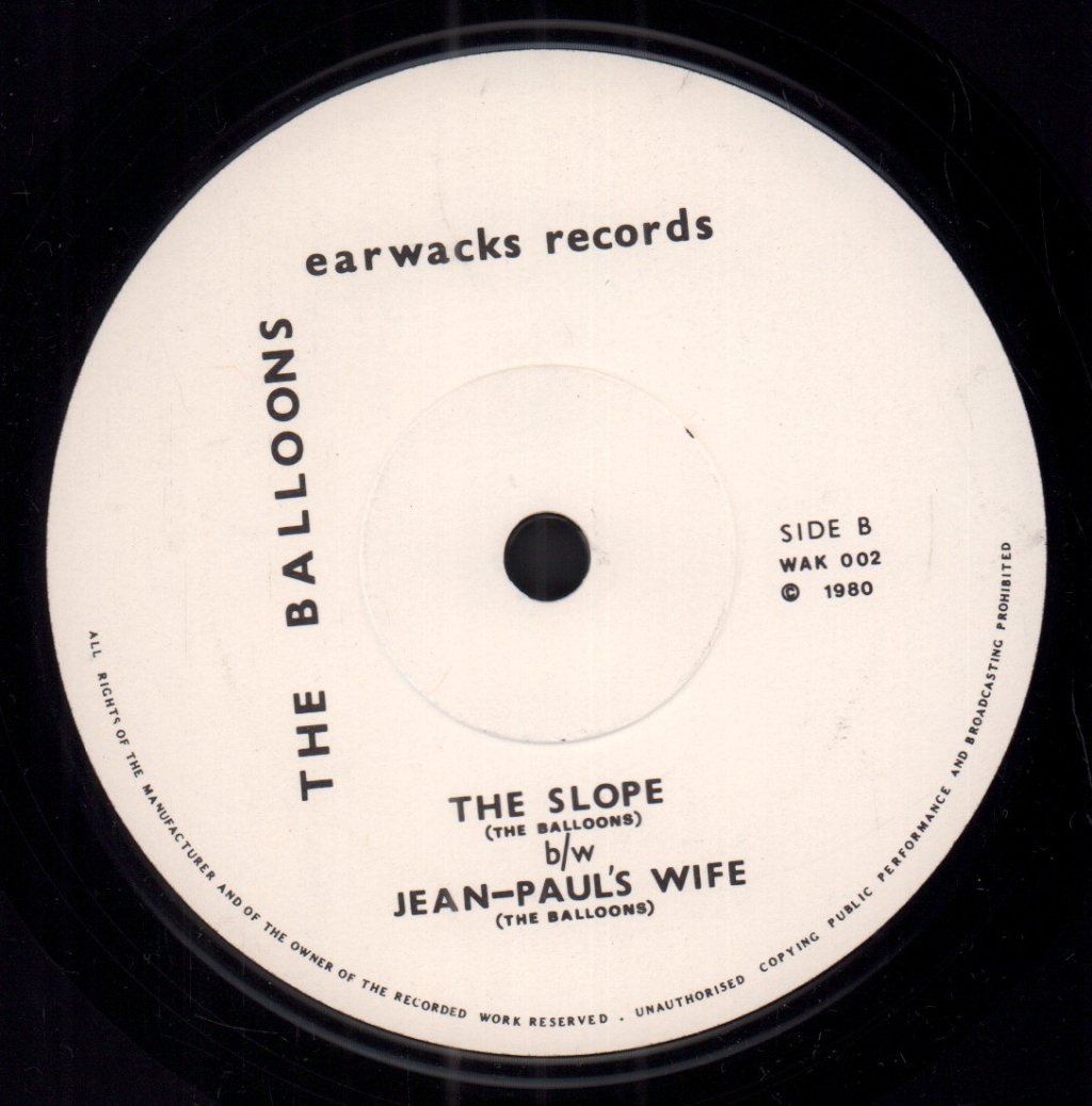 Balloons - Jean Paul's Wife/Slope - 7 Inch