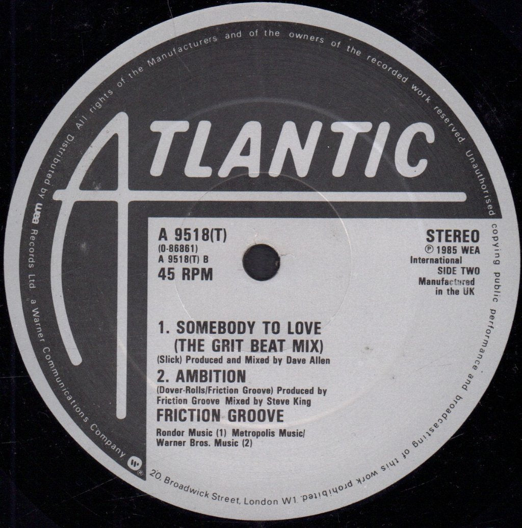 Friction Groove - Time Bomb - 12 Inch