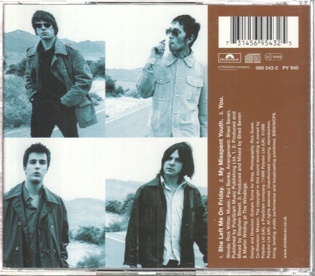 Shed Seven - She Left Me On Friday - Cd