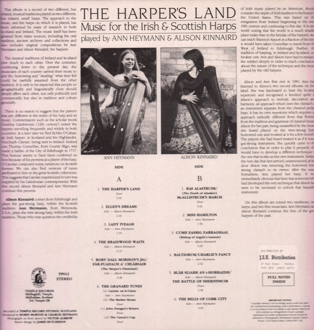 Ann Heymann & Alison Kinnaird - Harper's Land - Lp