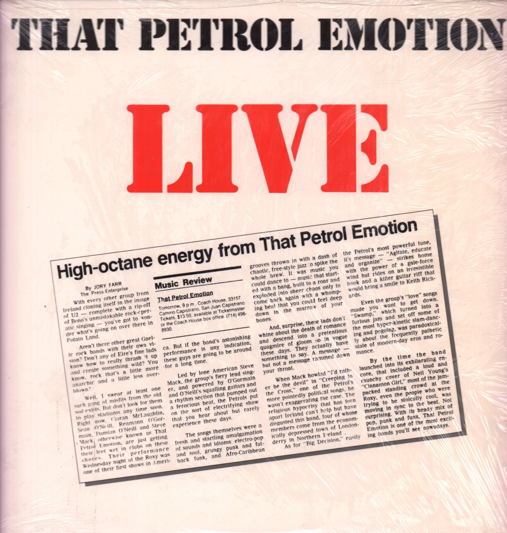 That Petrol Emotion - Live - Lp
