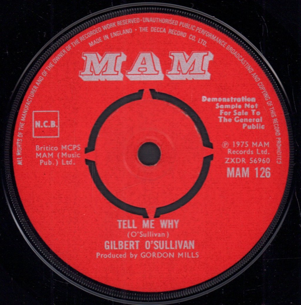 Gilbert O'Sullivan - You Are You - 7 Inch