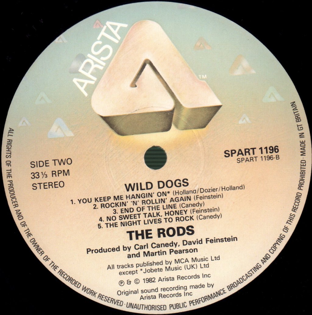 Rods - Wild Dogs - Lp