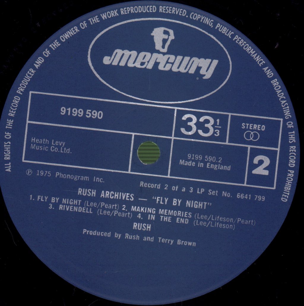 Rush - Archives - Triple Lp