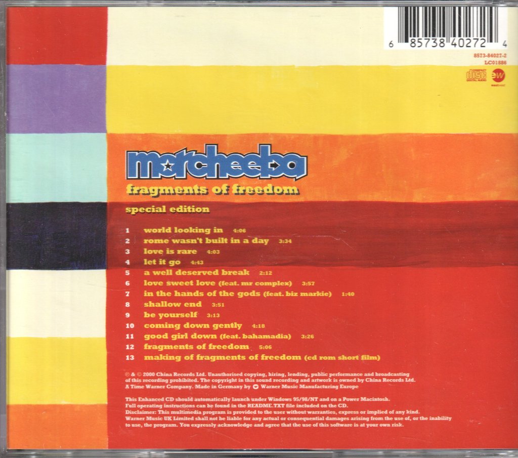 Morcheeba - Fragments Of Freedom - Cd