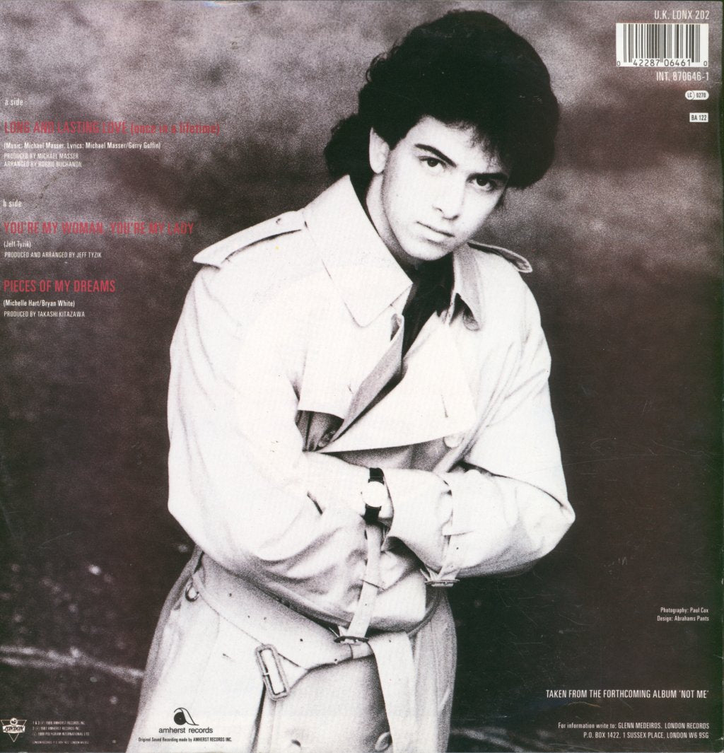 Glenn Medeiros - Long And Lasting Love (Once In A Lifetime) - 12 Inch