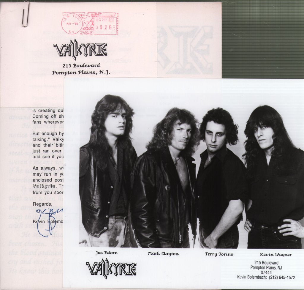 Valkyrie - Press Kit for 1989 demo tape - Press Kit