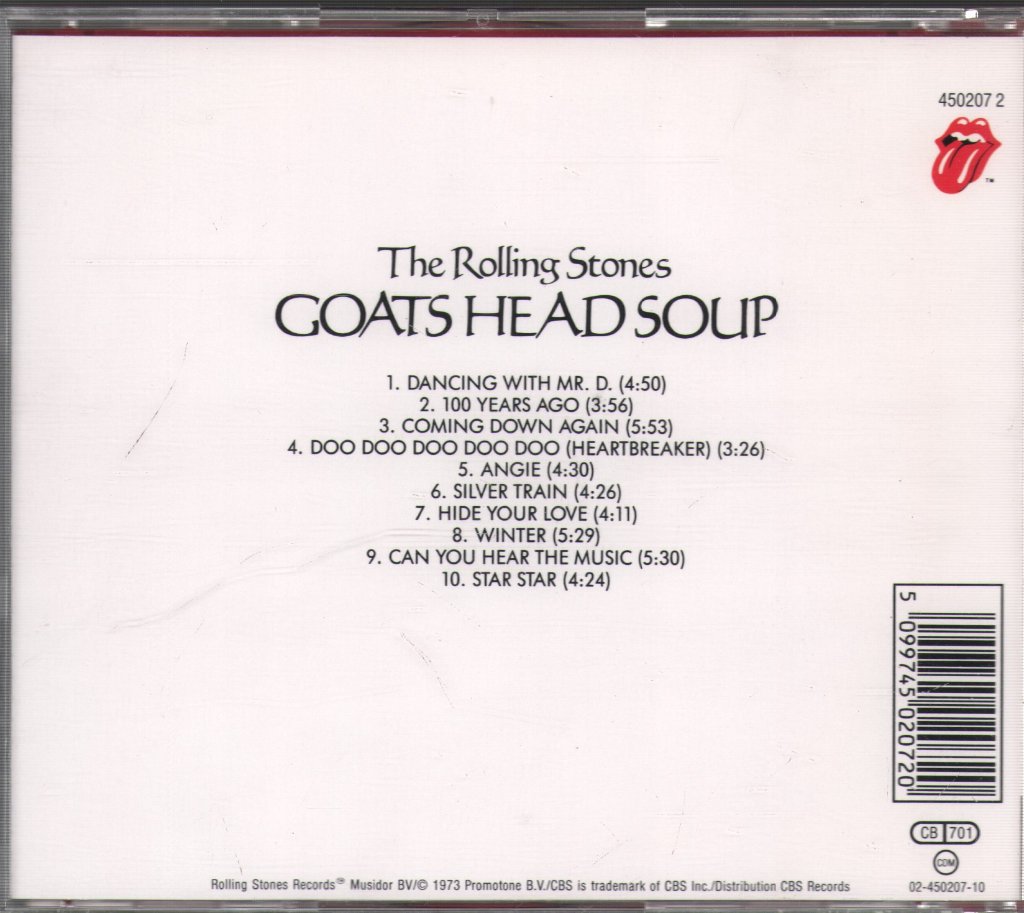 Rolling Stones - Goats Head Soup - Cd
