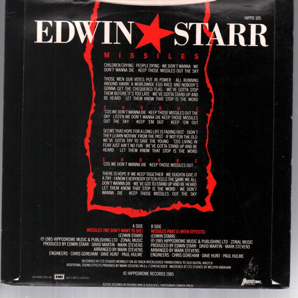Edwin Starr - Missiles - 7 Inch