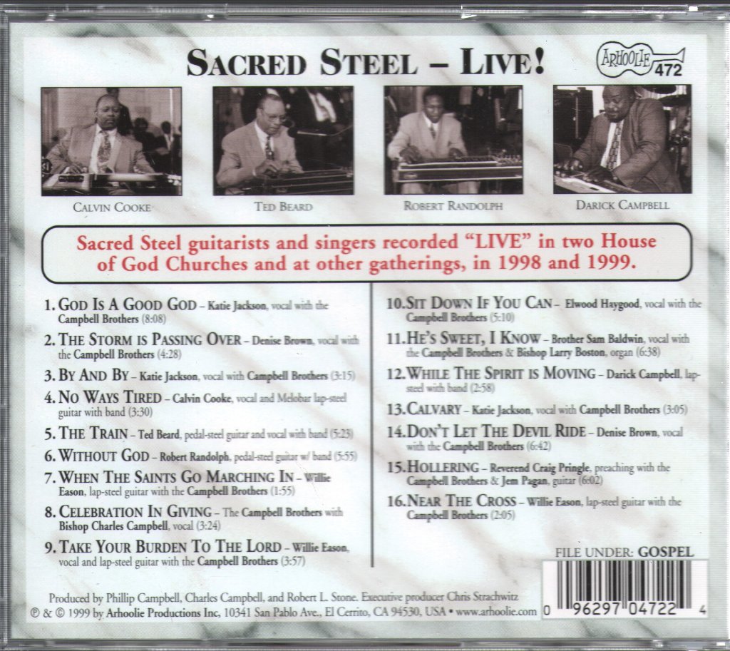 Various Artists - Sacred Steel  - Live! - Cd
