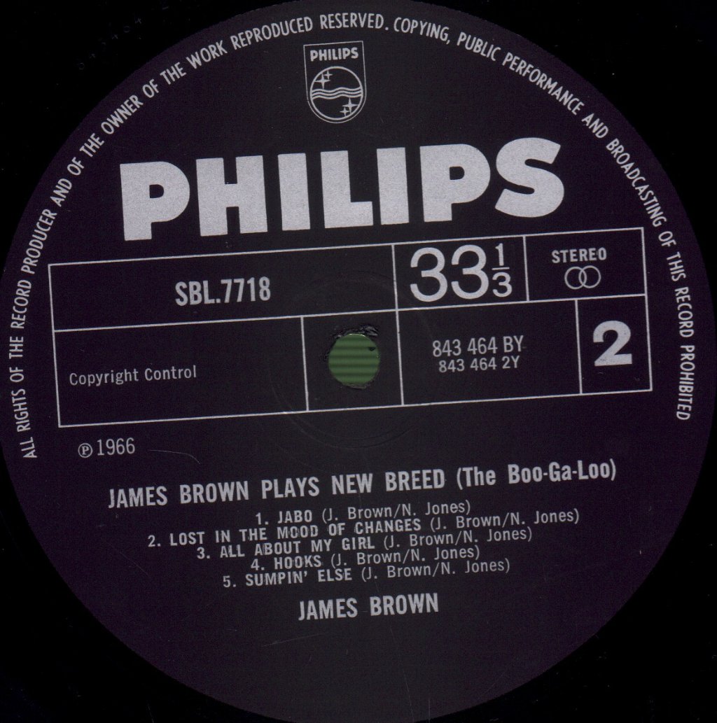 James Brown - Plays New Breed (The Boo-Ga-Loo) - Lp