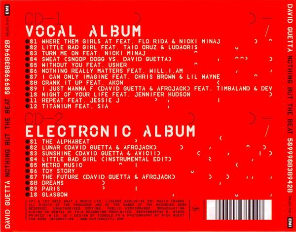 David Guetta - Nothing But The Beat - Double Cd
