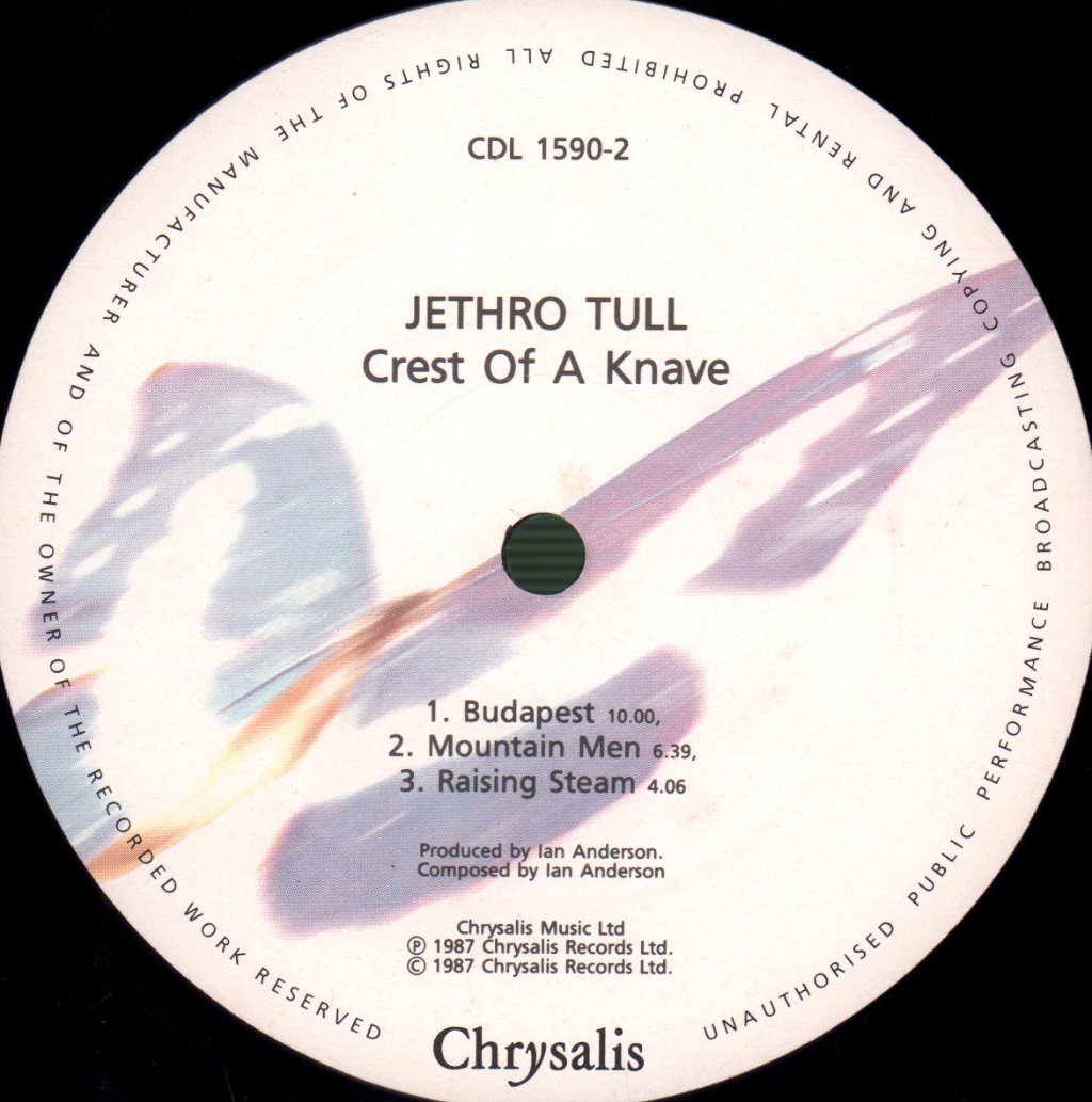 Jethro Tull - Crest Of A Knave - Lp