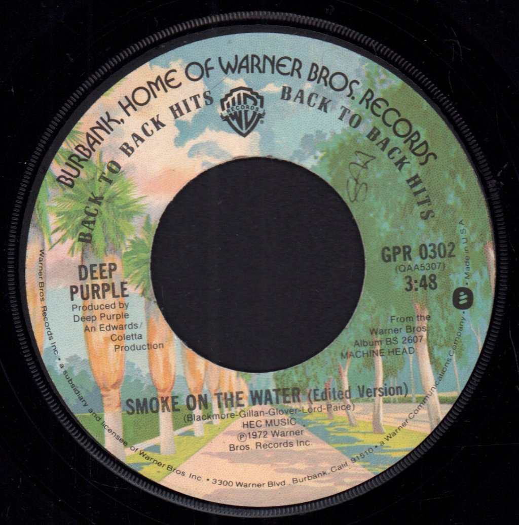 Deep Purple - Smoke On The Water - 7 Inch