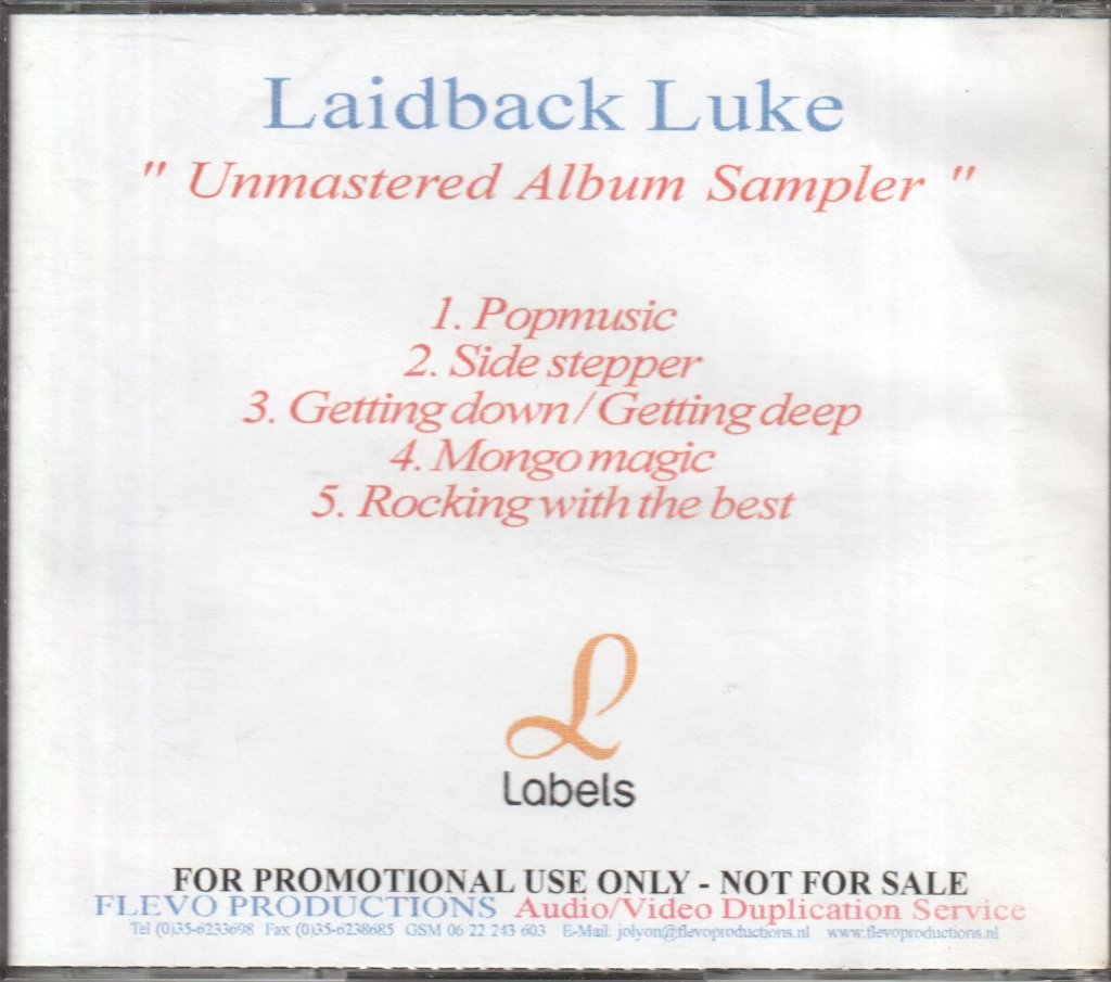 Laidback Luke - unmastered album sampler - Cdr