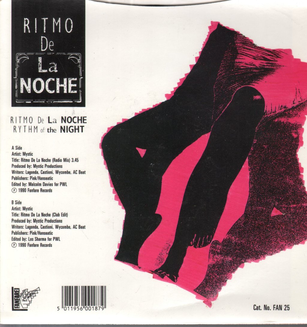 Ritmo De La Noche - Mystic - 7 Inch