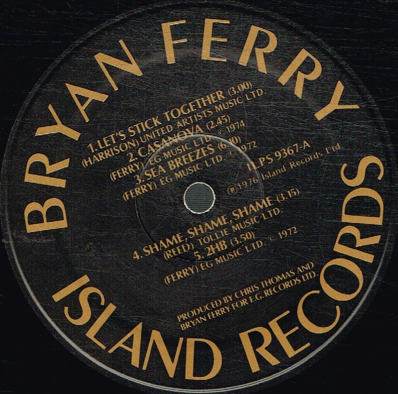Bryan Ferry - Let's Stick Together - Lp