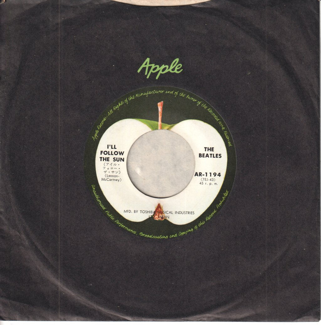 Beatles - Kansas City / I'll Follow The Sun - 7 Inch