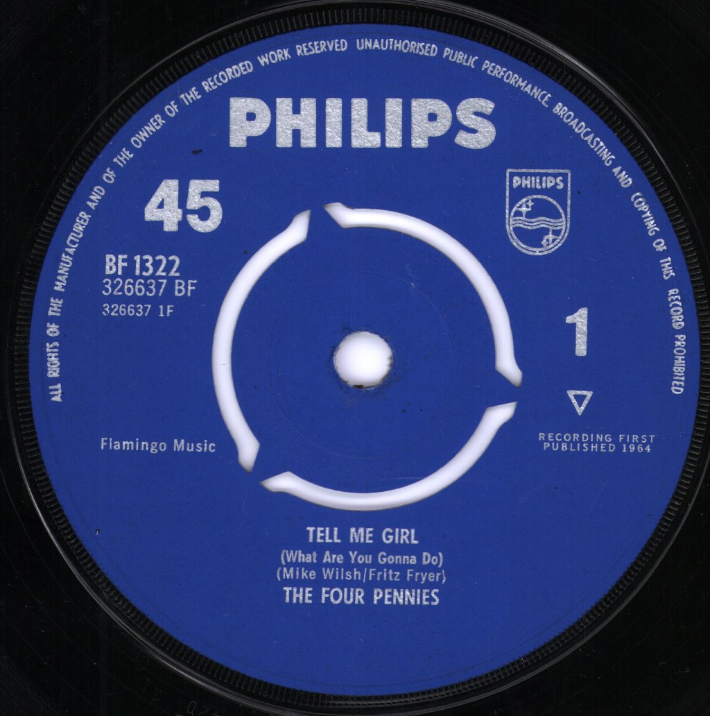 Four Pennies - Tell Me Girl - 7 Inch