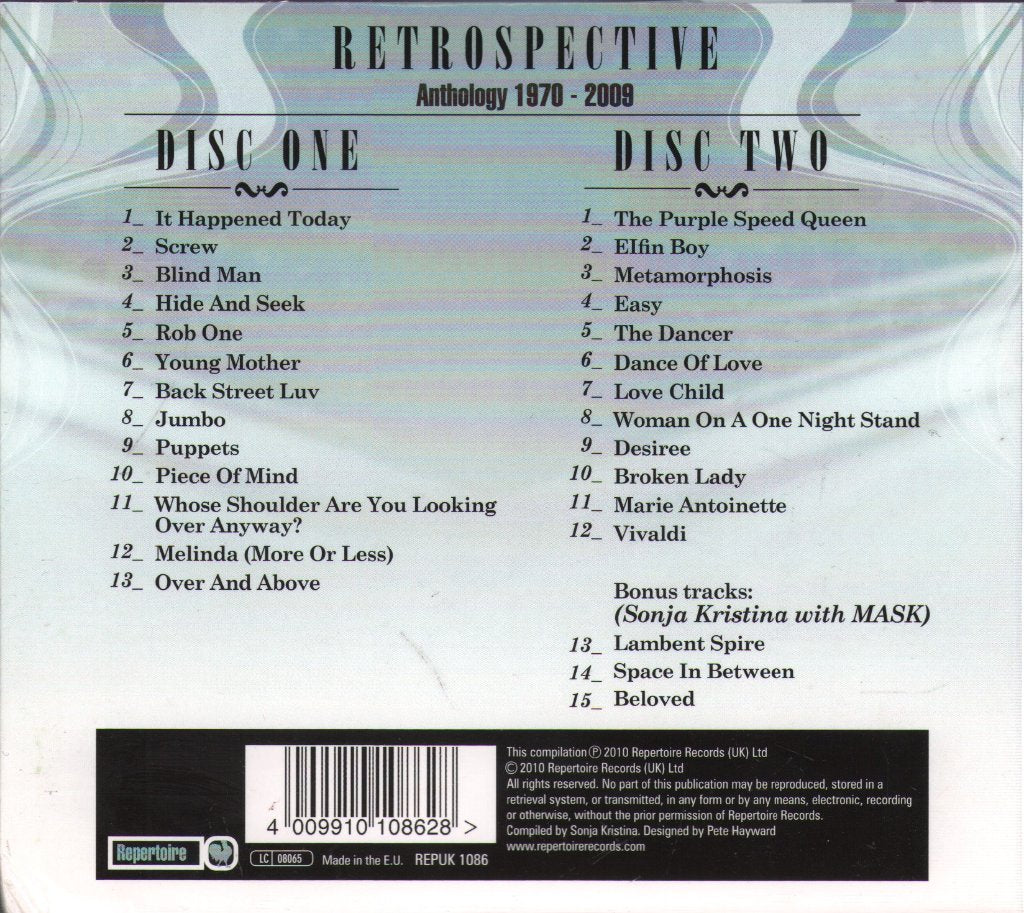 Curved Air - Retrospective (Anthology 1970-2009) - Double Cd