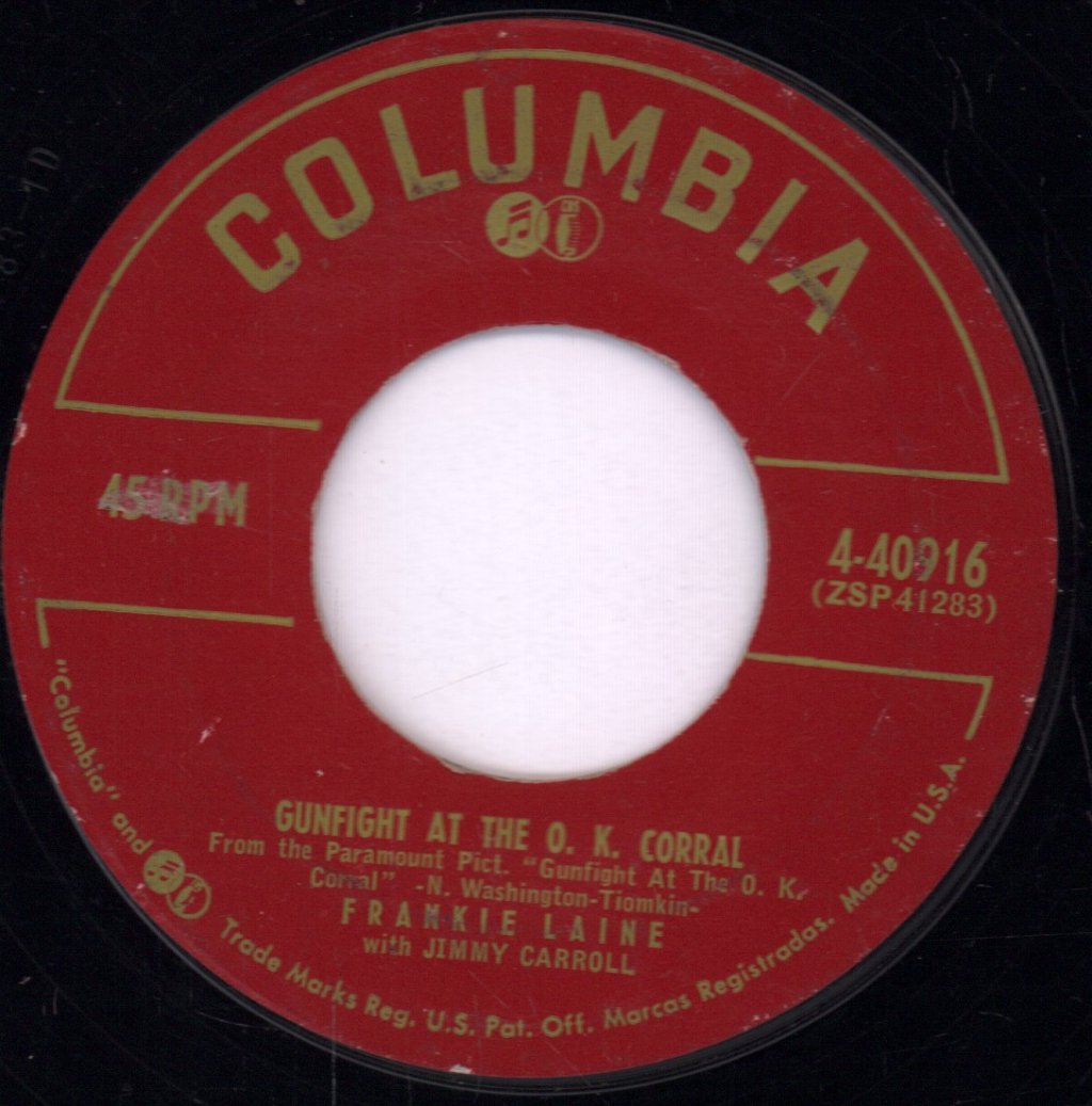 Frankie Laine - Gunfight At The O.K. Corral - 7 Inch