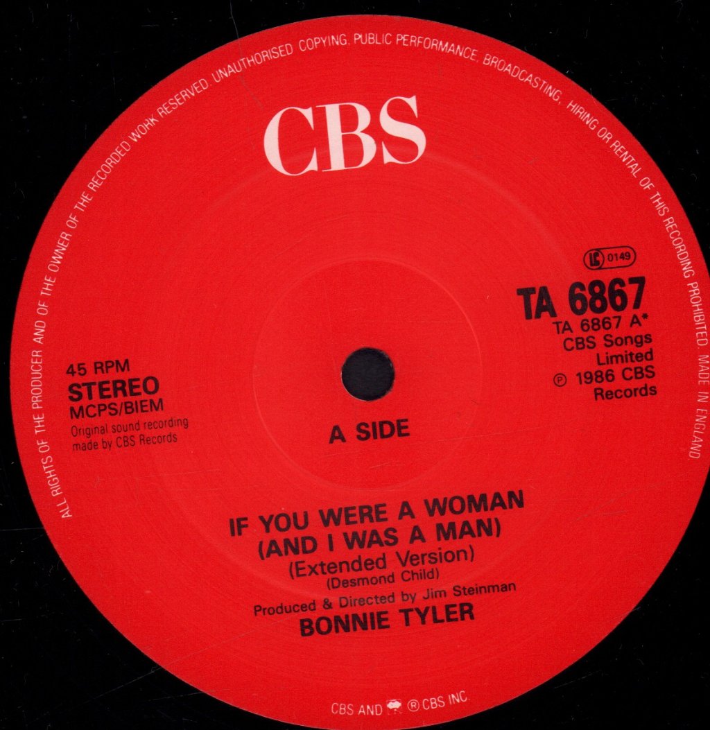 Bonnie Tyler - If You Were A Woman - 12 Inch