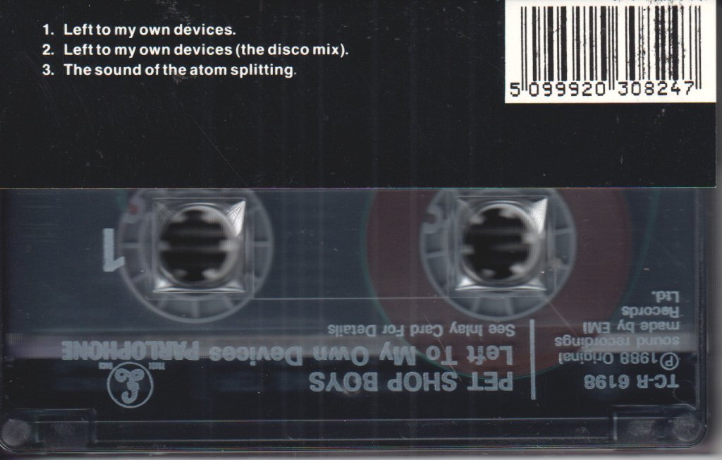 Pet Shop Boys - Left To My Own Devices - Cassette